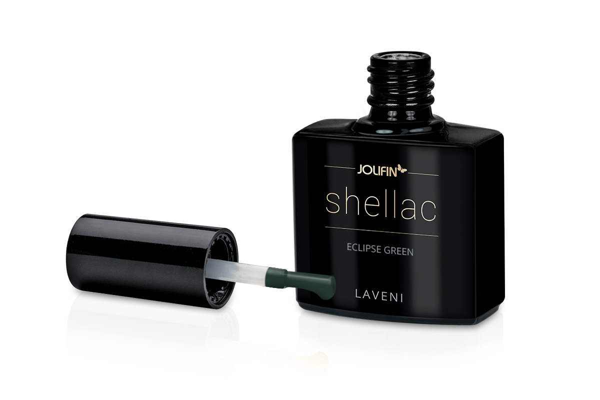 Jolifin LAVENI Shellac - eclipse green 10ml