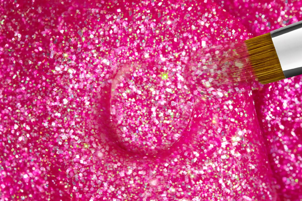 Jolifin Farbgel girly pink Glitter 5ml