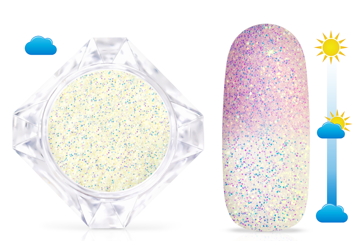 Jolifin LAVENI Solar Glitter Powder - yellow-rose