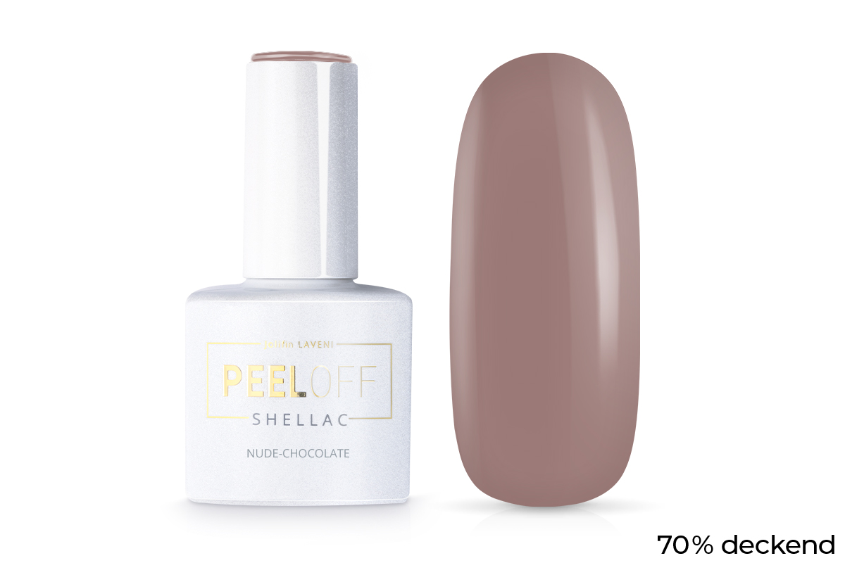 Jolifin LAVENI Shellac PeelOff - nude-chocolate 10ml