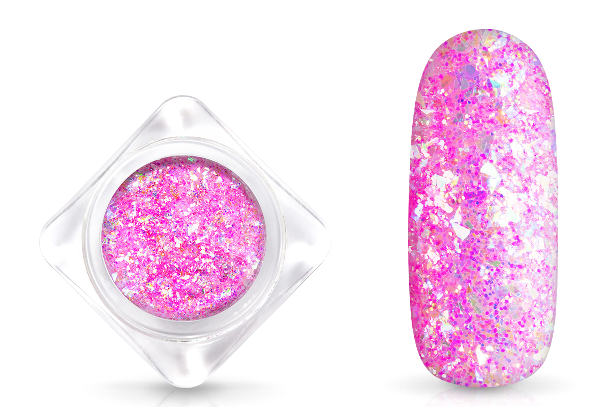 Jolifin Aurora Flakes Glittermix - magenta