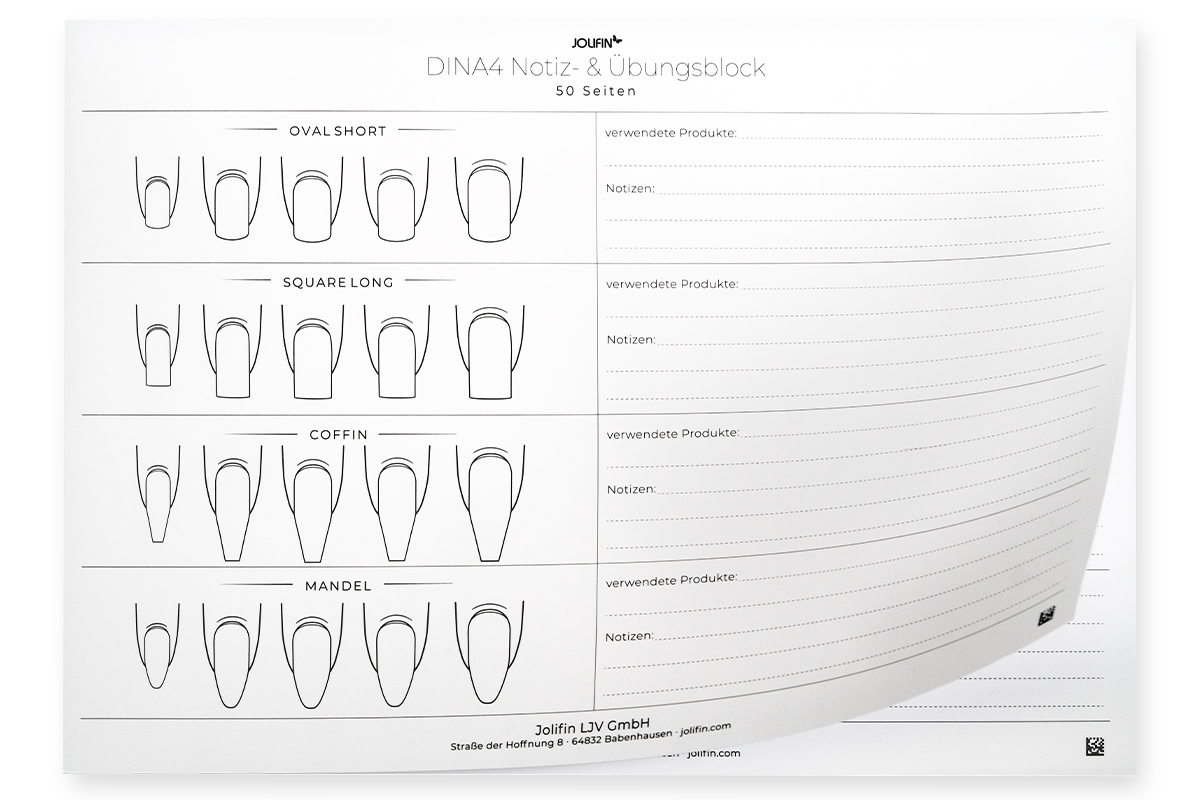 Jolifin DinA4 notepad and practice pad - 50 pages