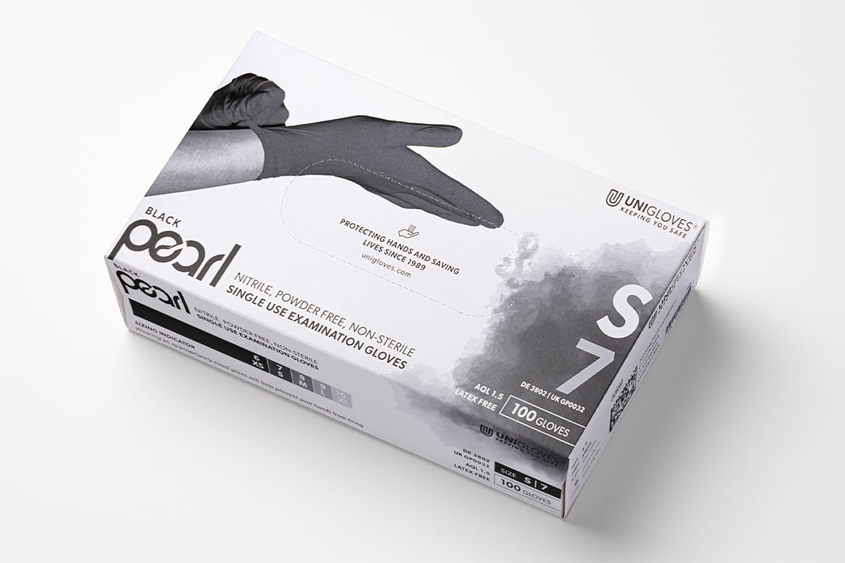 Nitrile gloves Black Pearl size S