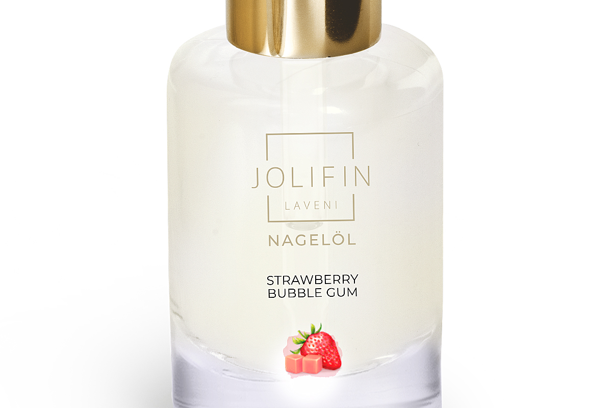 Jolifin LAVENI Nail Oil - strawberry bubble gum 10ml