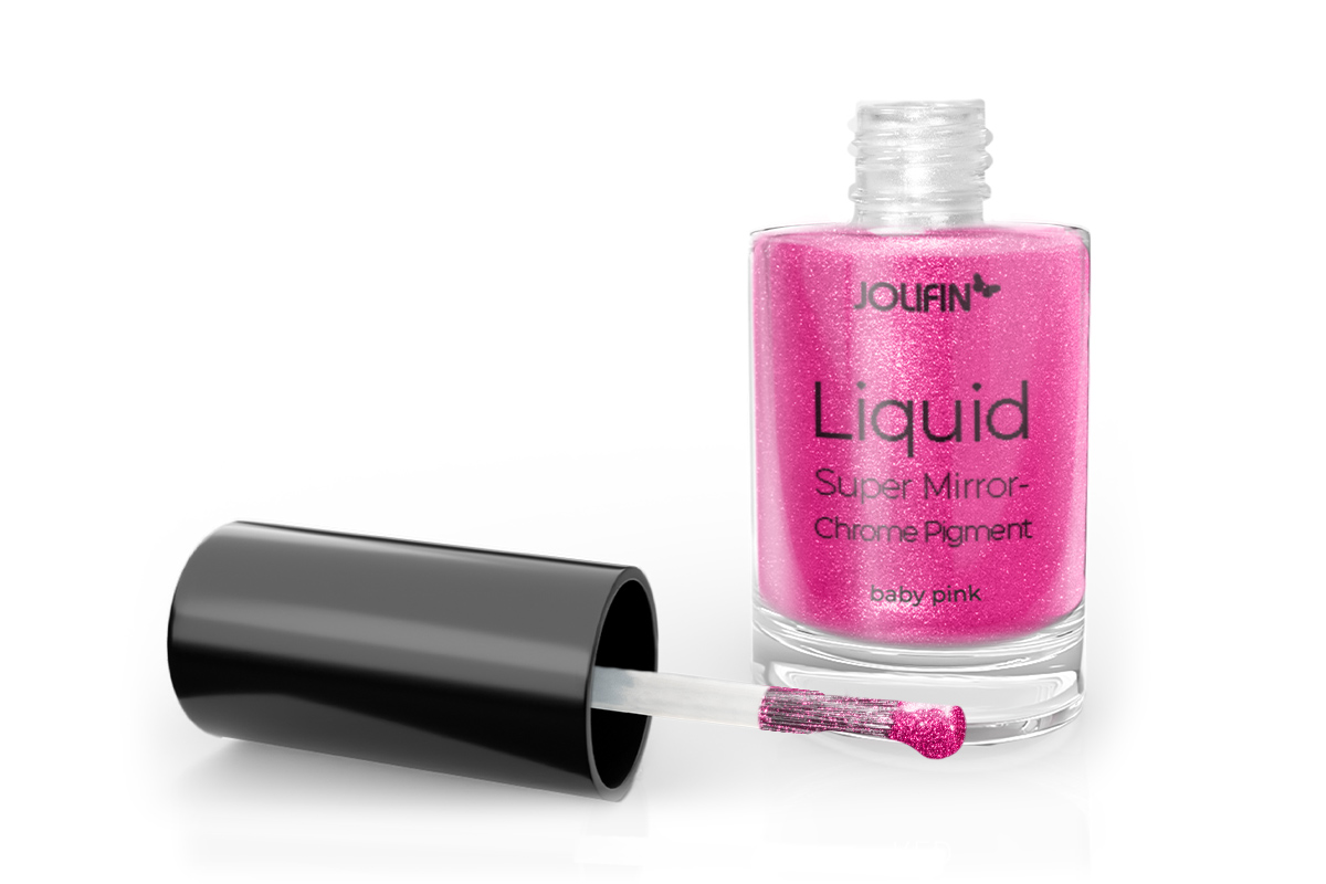 Jolifin Liquid Super Mirror-Chrome Pigment - baby pink 6ml