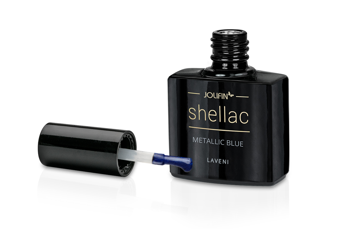 Jolifin LAVENI Shellac - metallic blue 10ml