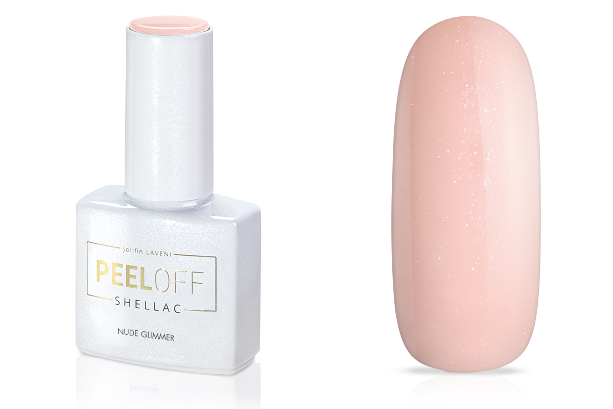 Jolifin LAVENI Shellac PeelOff - nude glimmer 10ml