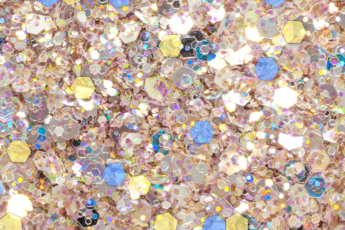 Jolifin LAVENI Luxury Glitter Hologramm  - silver-champagne