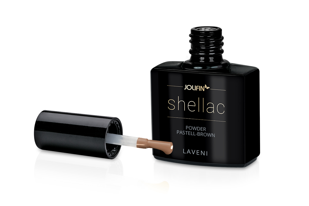 Jolifin LAVENI Shellac - powder pastell-brown 10ml