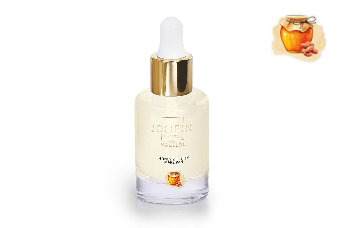 Jolifin LAVENI Nail Oil - Honey & Fruity Marzipan 10ml