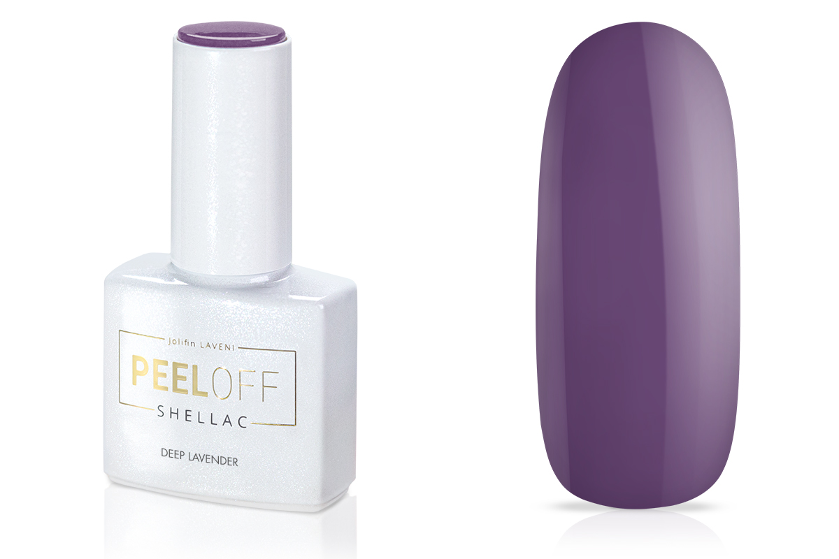 Jolifin LAVENI Shellac PeelOff - deep lavender 10ml