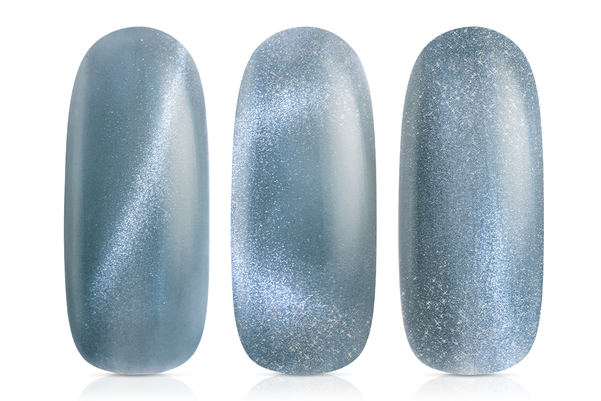 Jolifin LAVENI Shellac - Cat-Eye satin blue 10ml