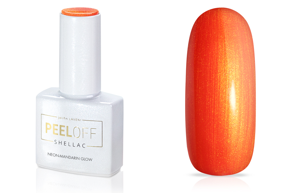 Jolifin LAVENI Shellac PeelOff - peach dusk 10ml