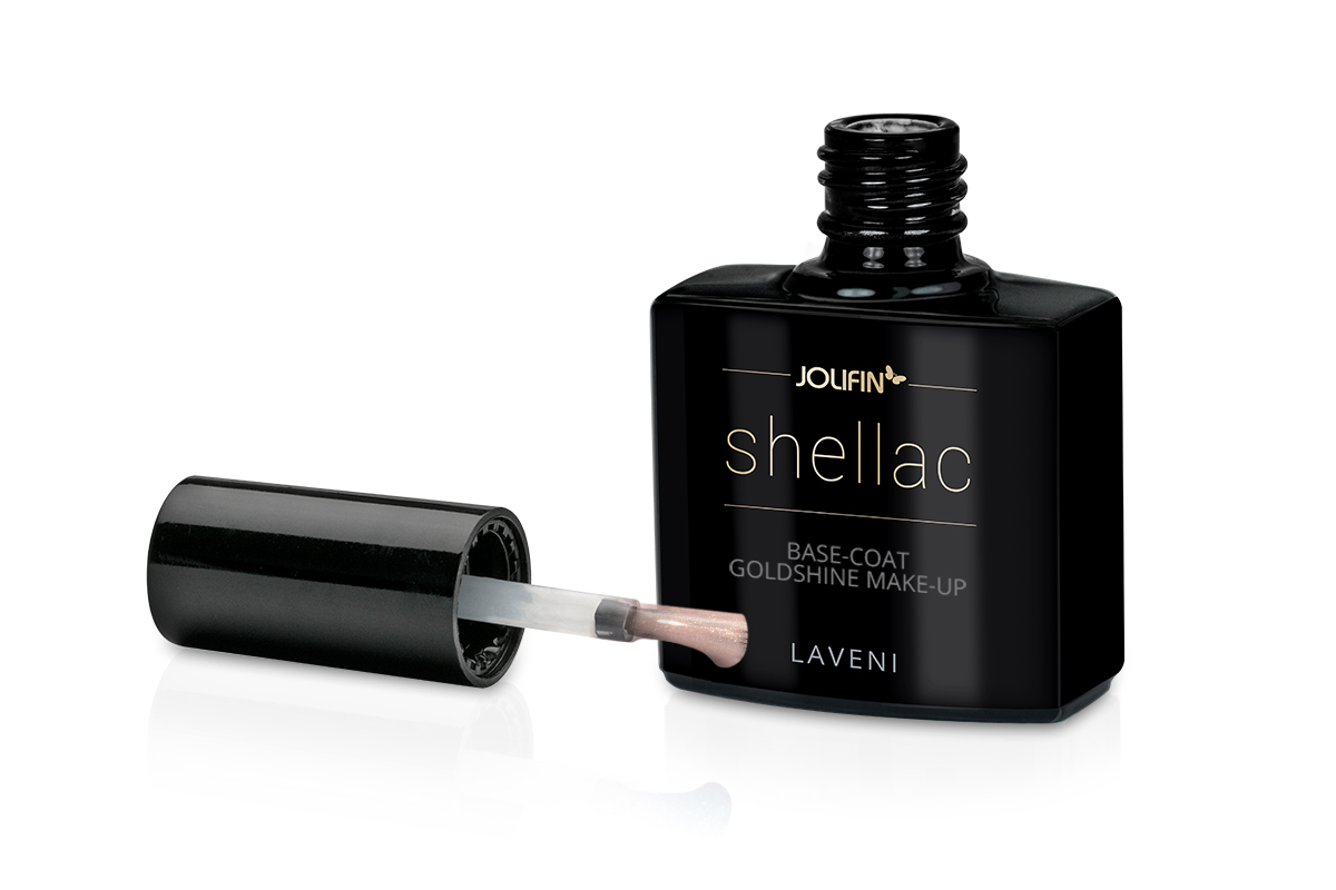 Jolifin LAVENI Shellac - Base-Coat goldshine make-up 10ml