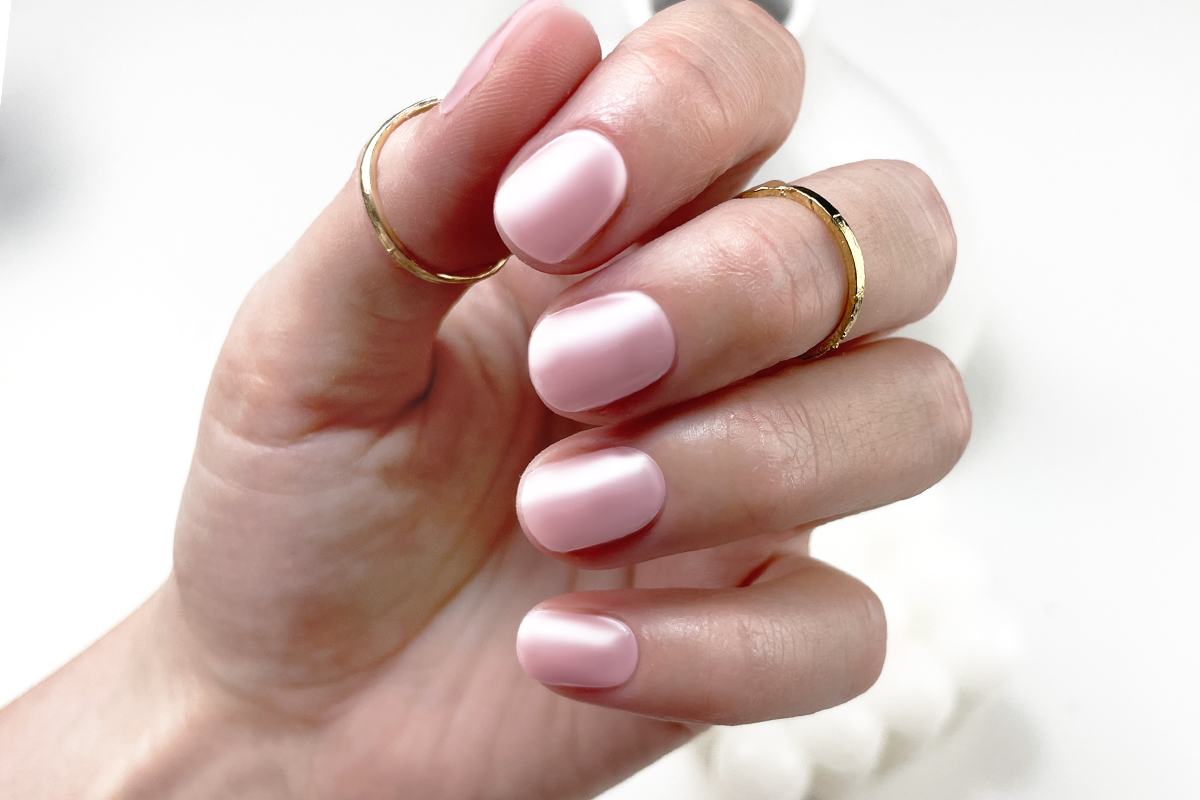 Jolifin LAVENI UV Gel-Wraps - pearly rosé