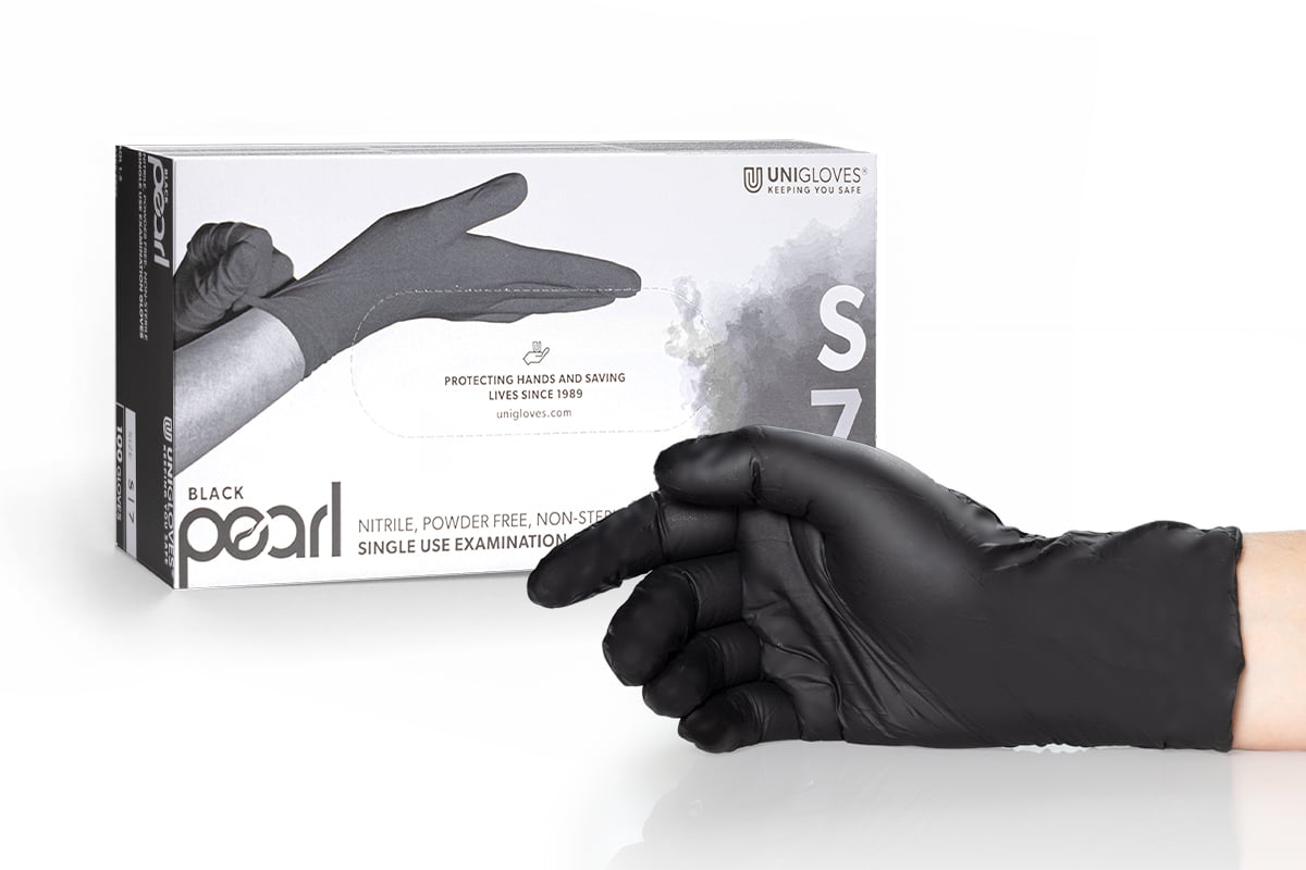 Nitrile gloves Black Pearl size S