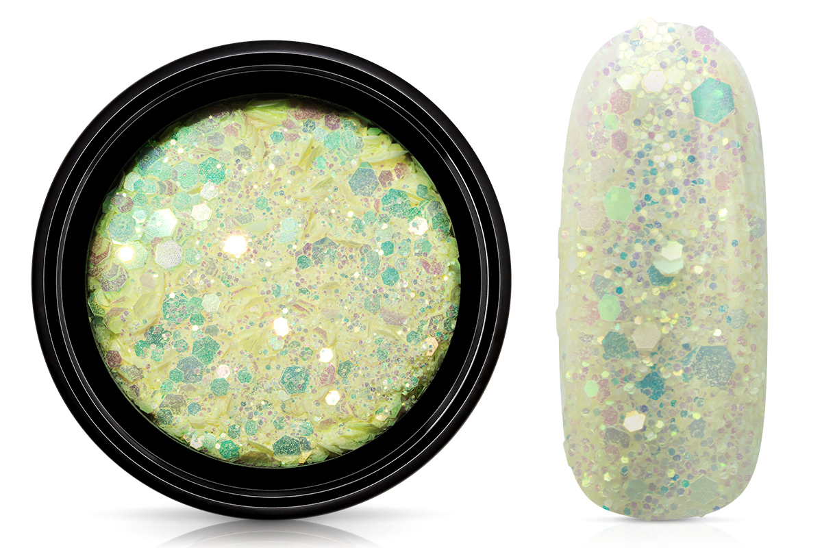 Jolifin LAVENI Solar & Nightshine Glitter - yellow-peach