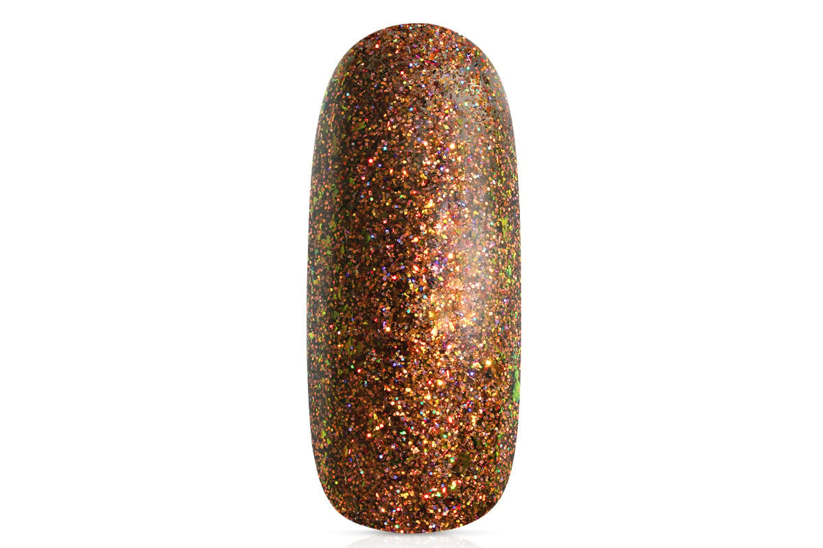 Jolifin LAVENI Shellac - spicy brown Glitter 10ml