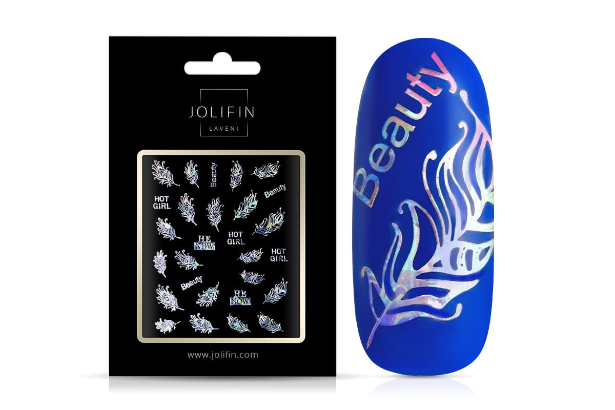 Jolifin LAVENI XL Sticker - Hologram silver No. 5