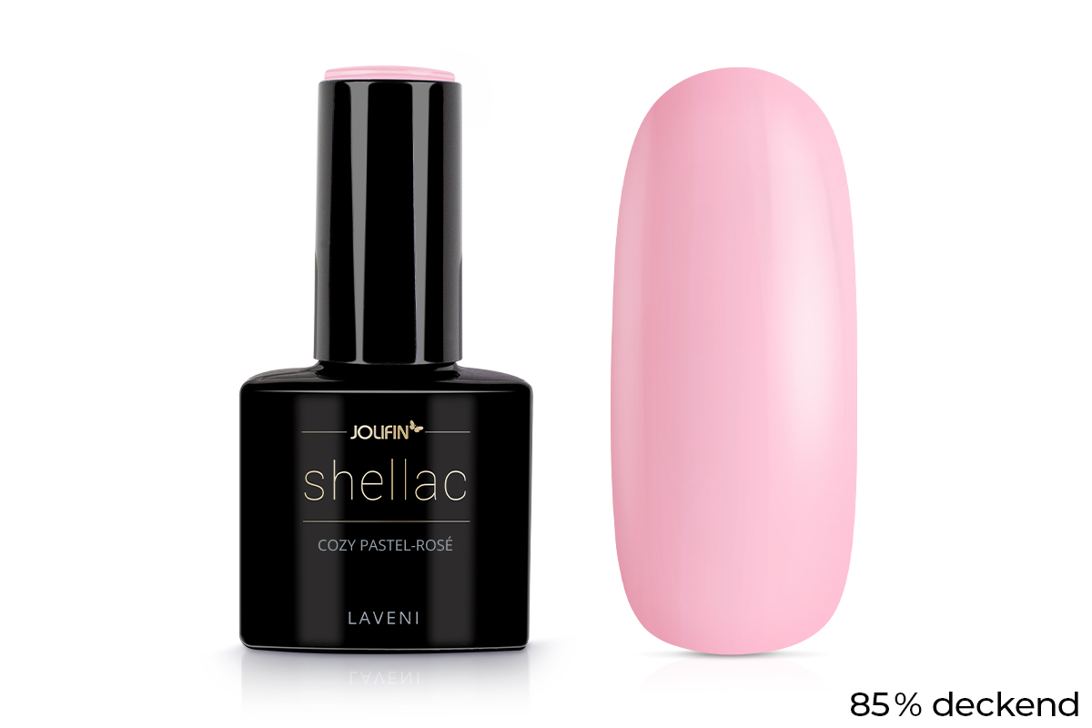 Jolifin LAVENI Shellac - cozy pastel-rosé 10ml