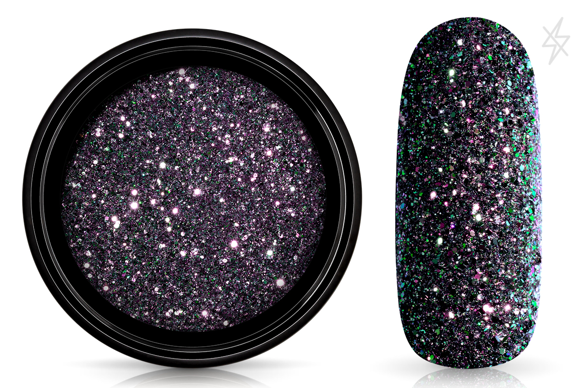 Jolifin LAVENI FlashOn glitter powder - purple night