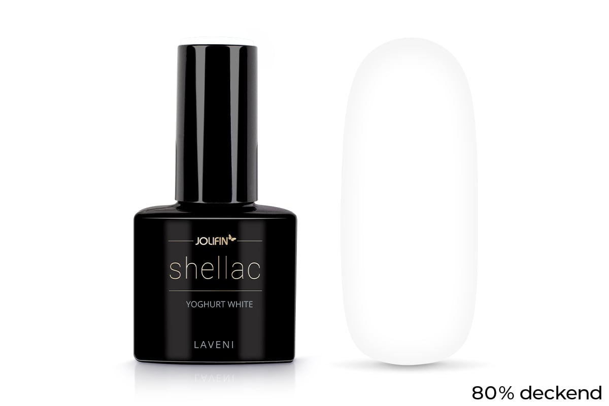 Jolifin LAVENI Shellac - yoghurt white 10ml