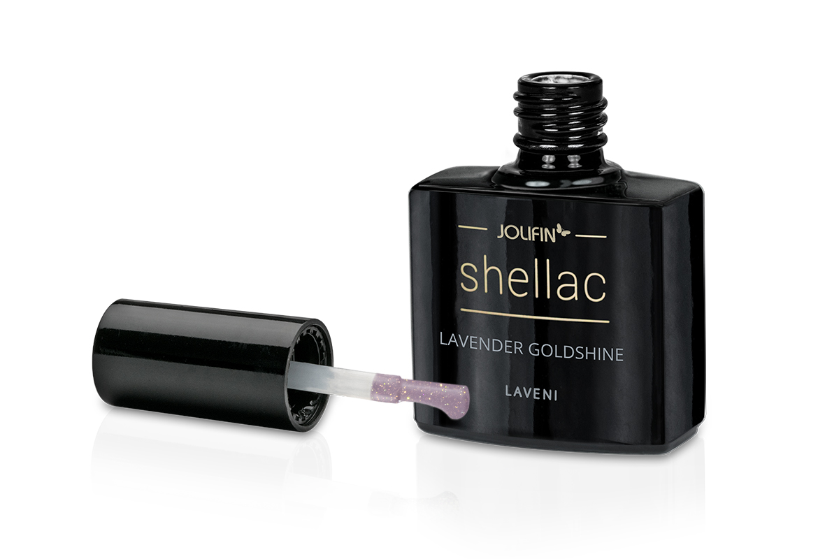 Jolifin LAVENI Shellac - lavender goldshine 10ml