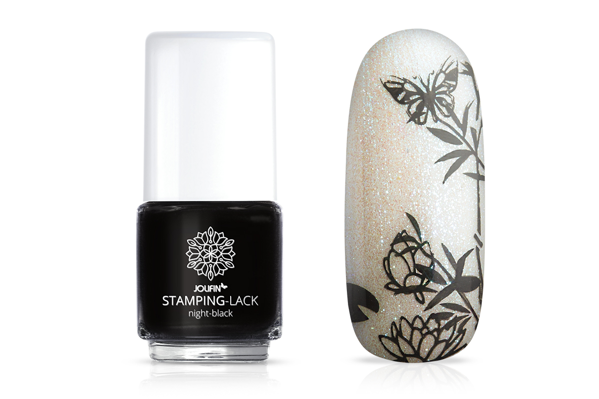 Jolifin Stamping Lacquer - night-black 12ml