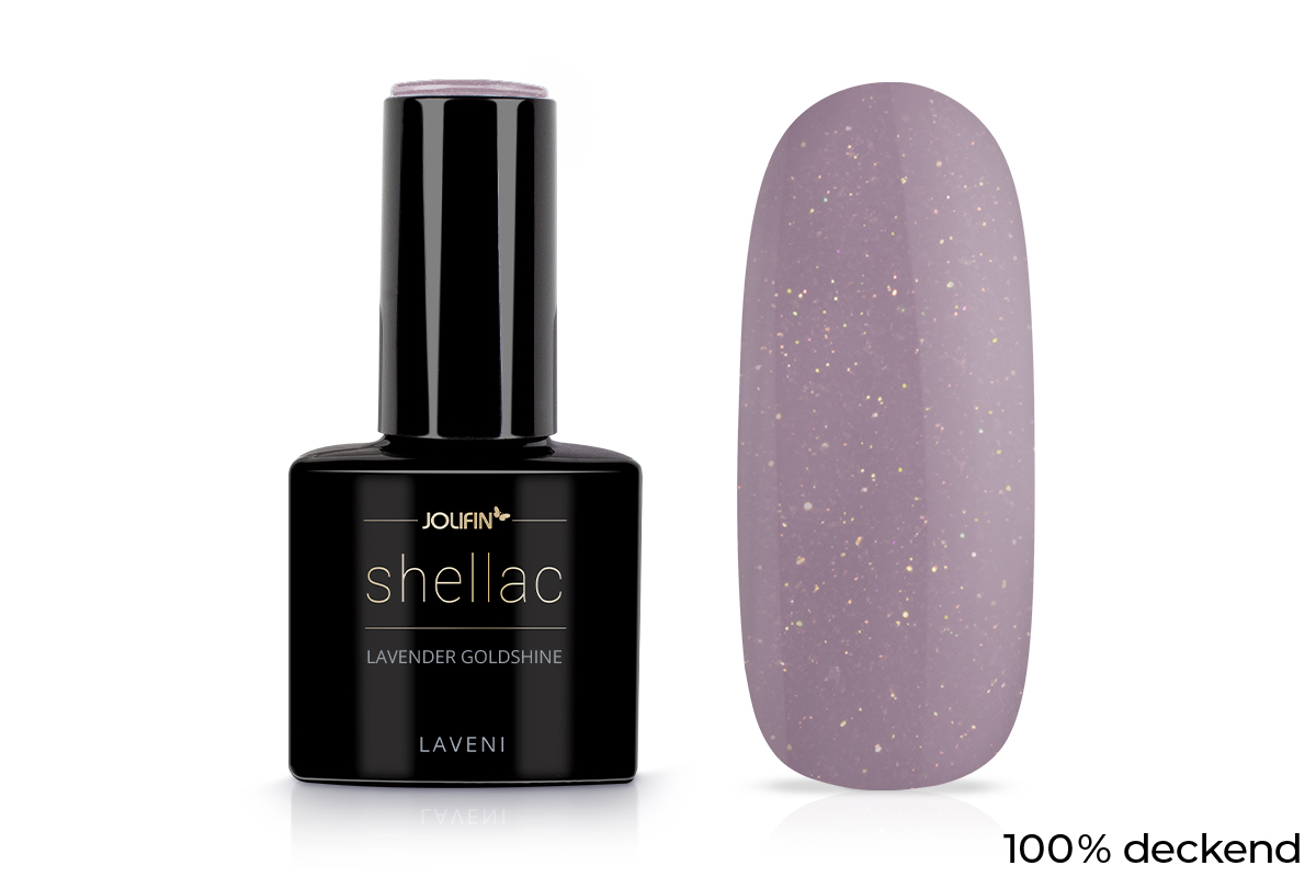 Jolifin LAVENI Shellac - lavender goldshine 10ml