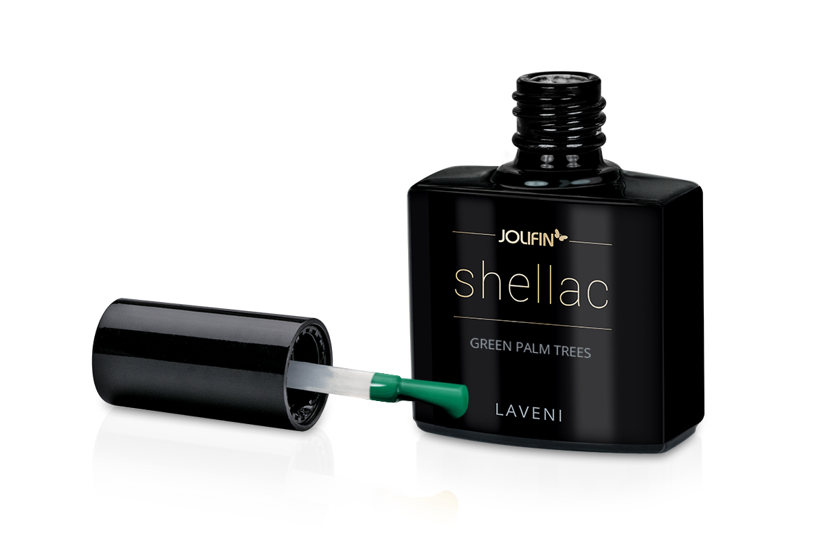 Jolifin LAVENI Shellac - green palm trees 10ml