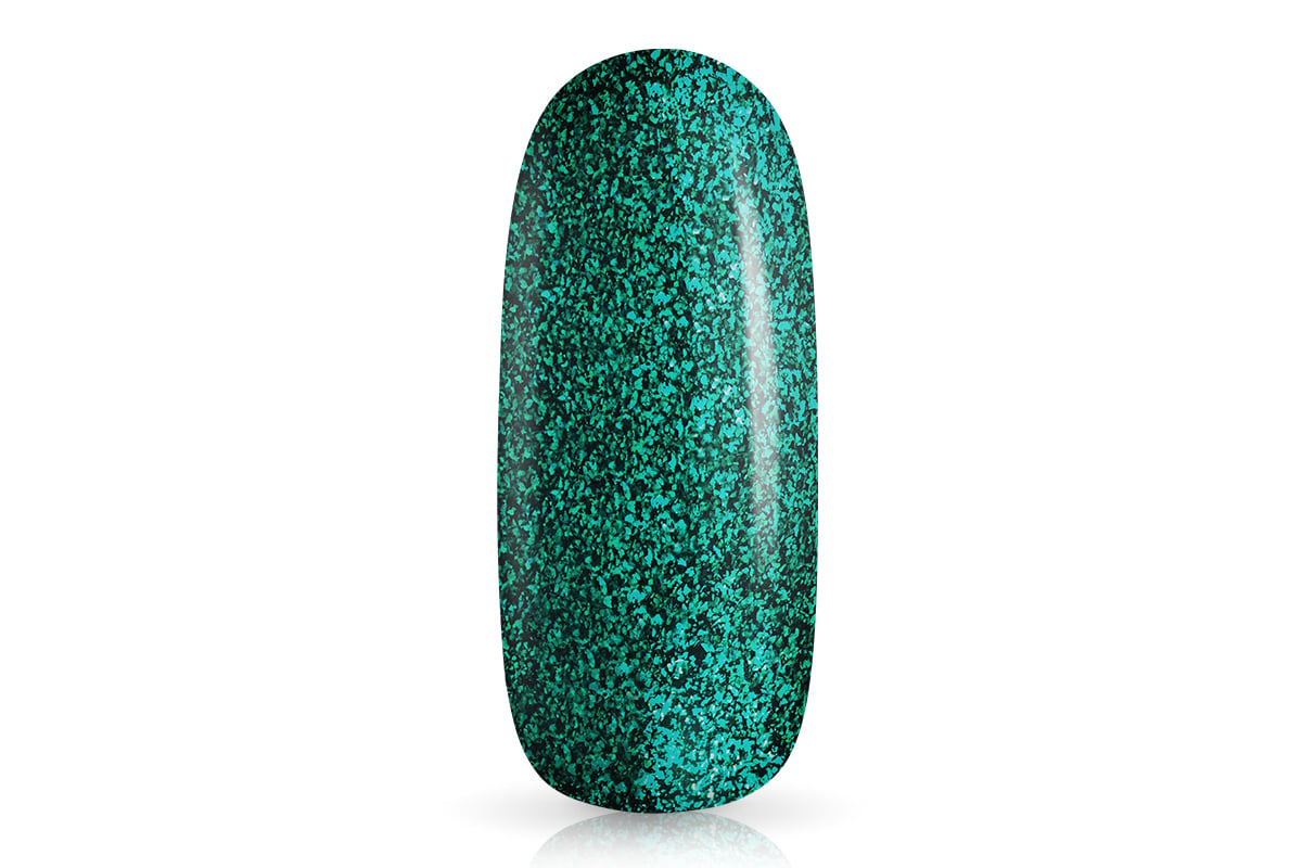 Jolifin LAVENI Farbgel - sparkle chrome smaragd 5ml