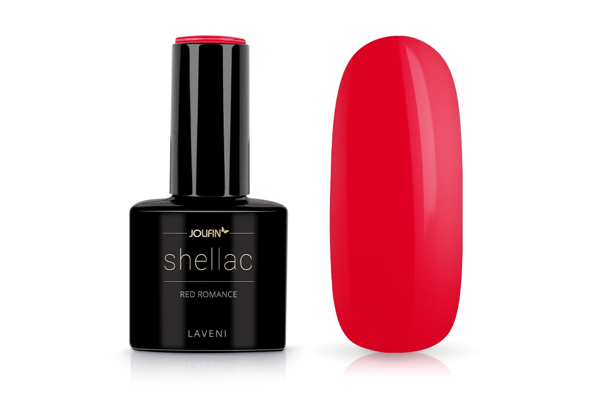 Jolifin LAVENI Shellac - red romance 10ml