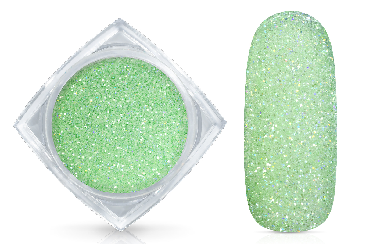 Jolifin Bio Glitterpuder - pastell-green