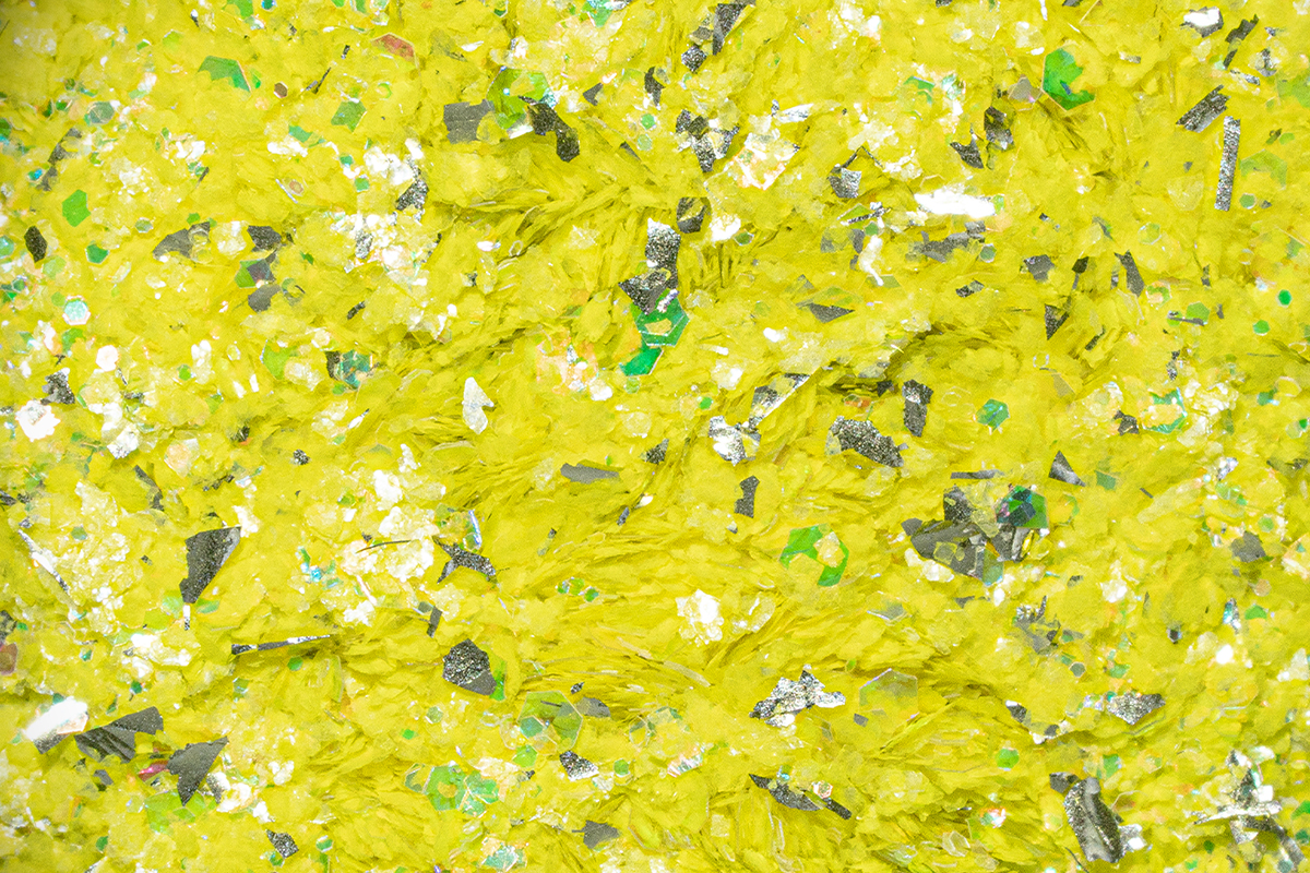 Jolifin LAVENI Foil Flakes Glitter - gold & daffodil