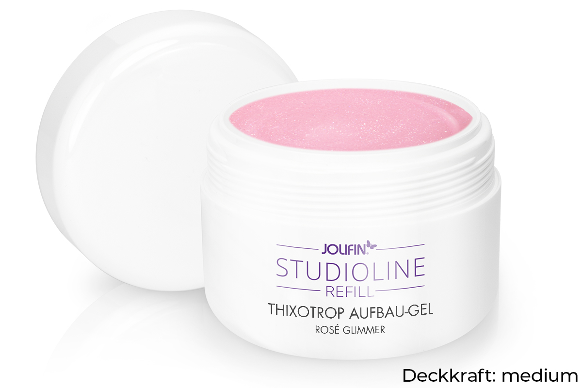 Jolifin Studioline Refill - Thixotrope build-up gel rosé mica 250ml 