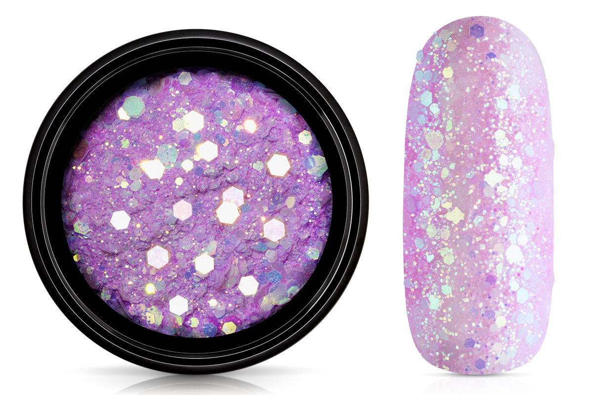 Jolifin LAVENI Solar & Nightshine Glitter - violet-magenta