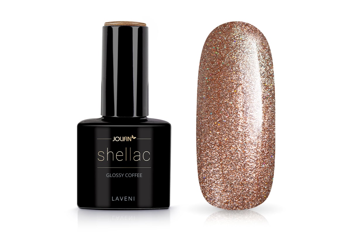 Jolifin LAVENI Shellac - glossy coffee 10ml