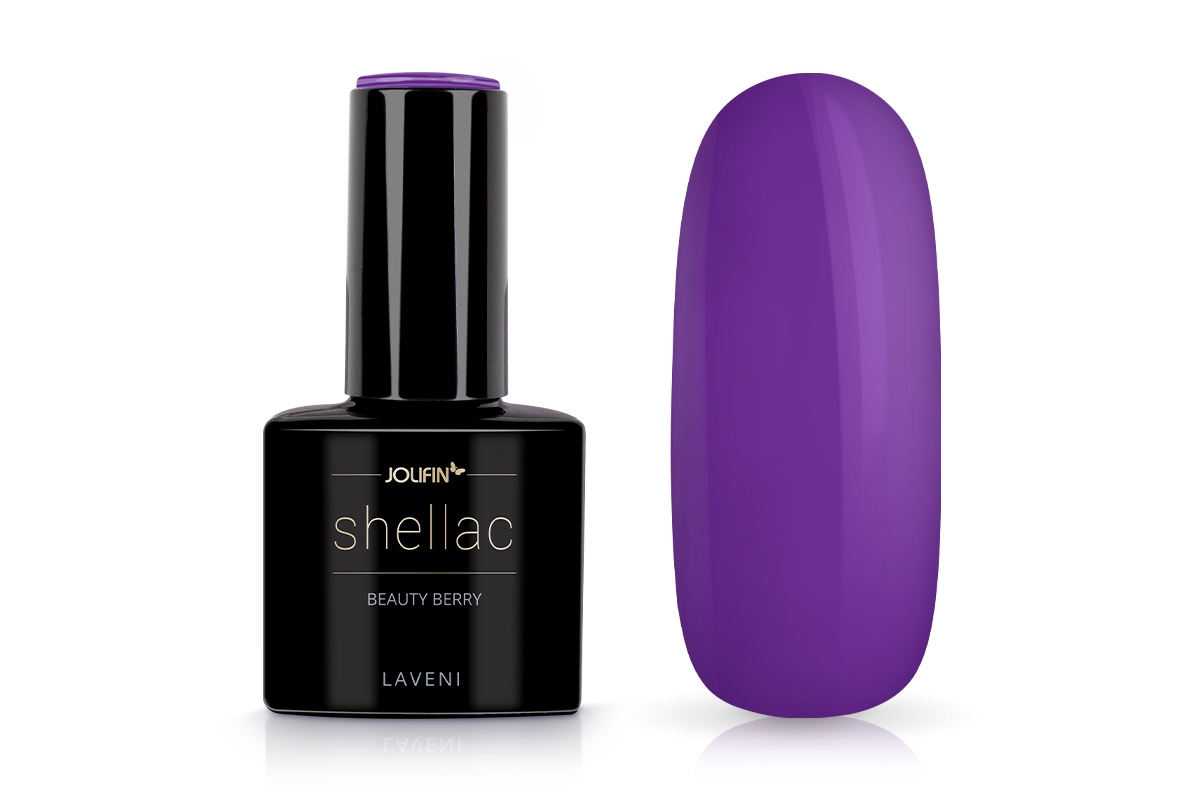 Jolifin LAVENI Shellac - beauty berry 10ml