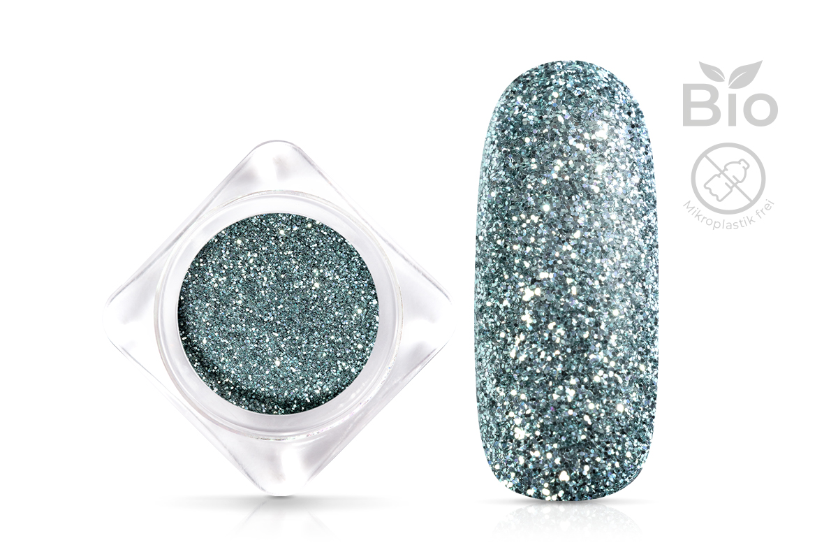 Jolifin Bio Glitterpuder - sage green