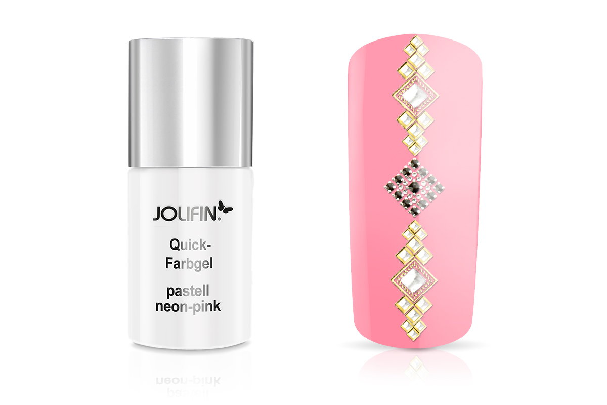 Jolifin Carbon Quick colour gel pastel neon pink 11ml