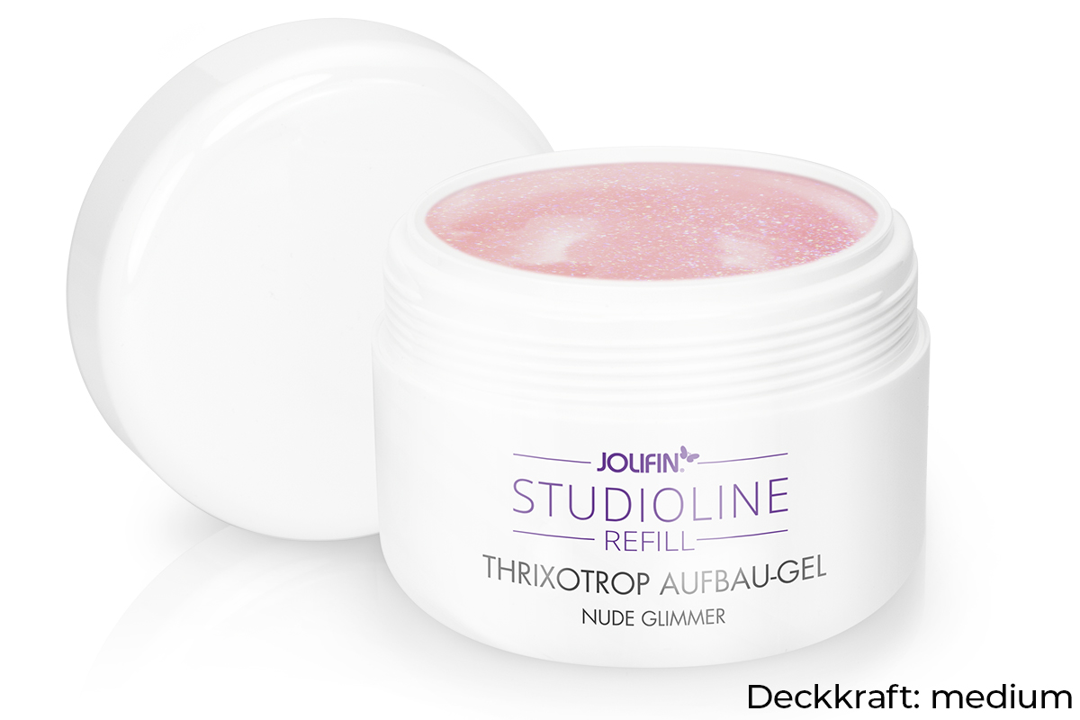 Jolifin Studioline Refill - Thixotrope build-up gel nude mica 250ml