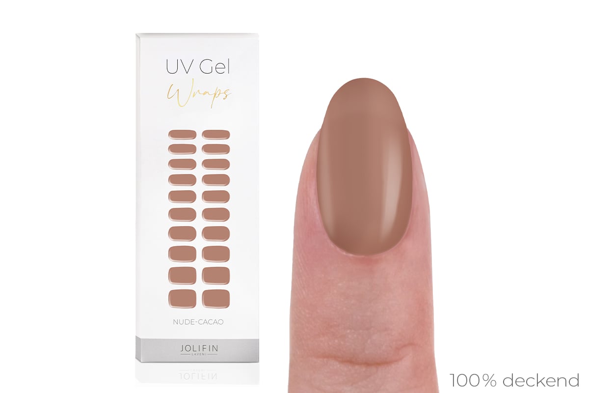 Jolifin LAVENI UV Gel Wraps - nude-cacao