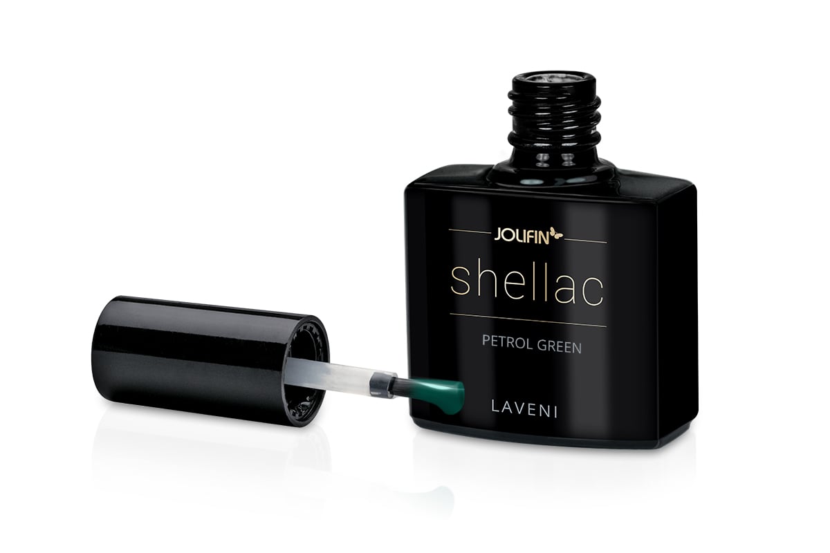 Jolifin LAVENI Shellac - petrol green 10ml