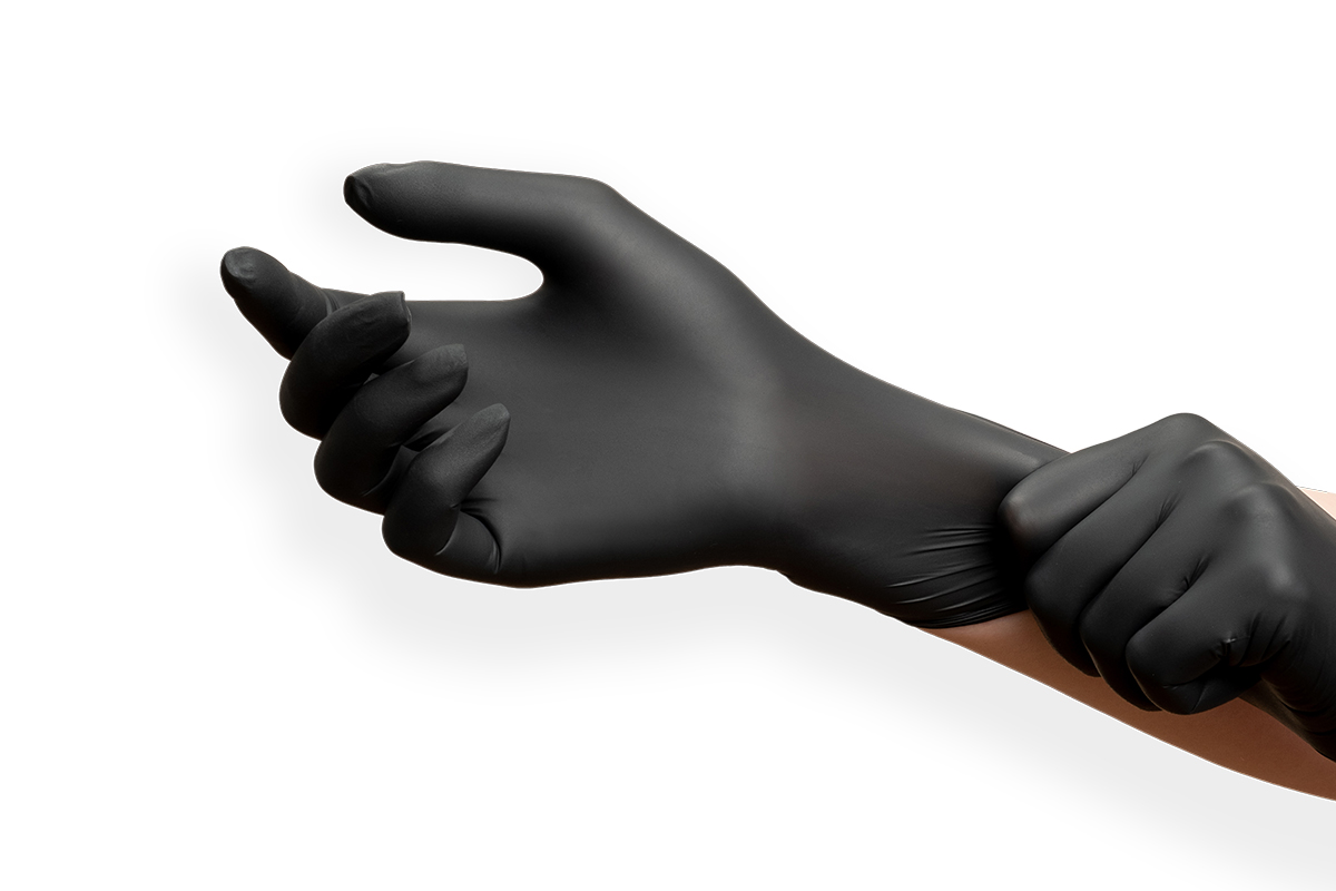 Nitrile gloves Black Pearl size L