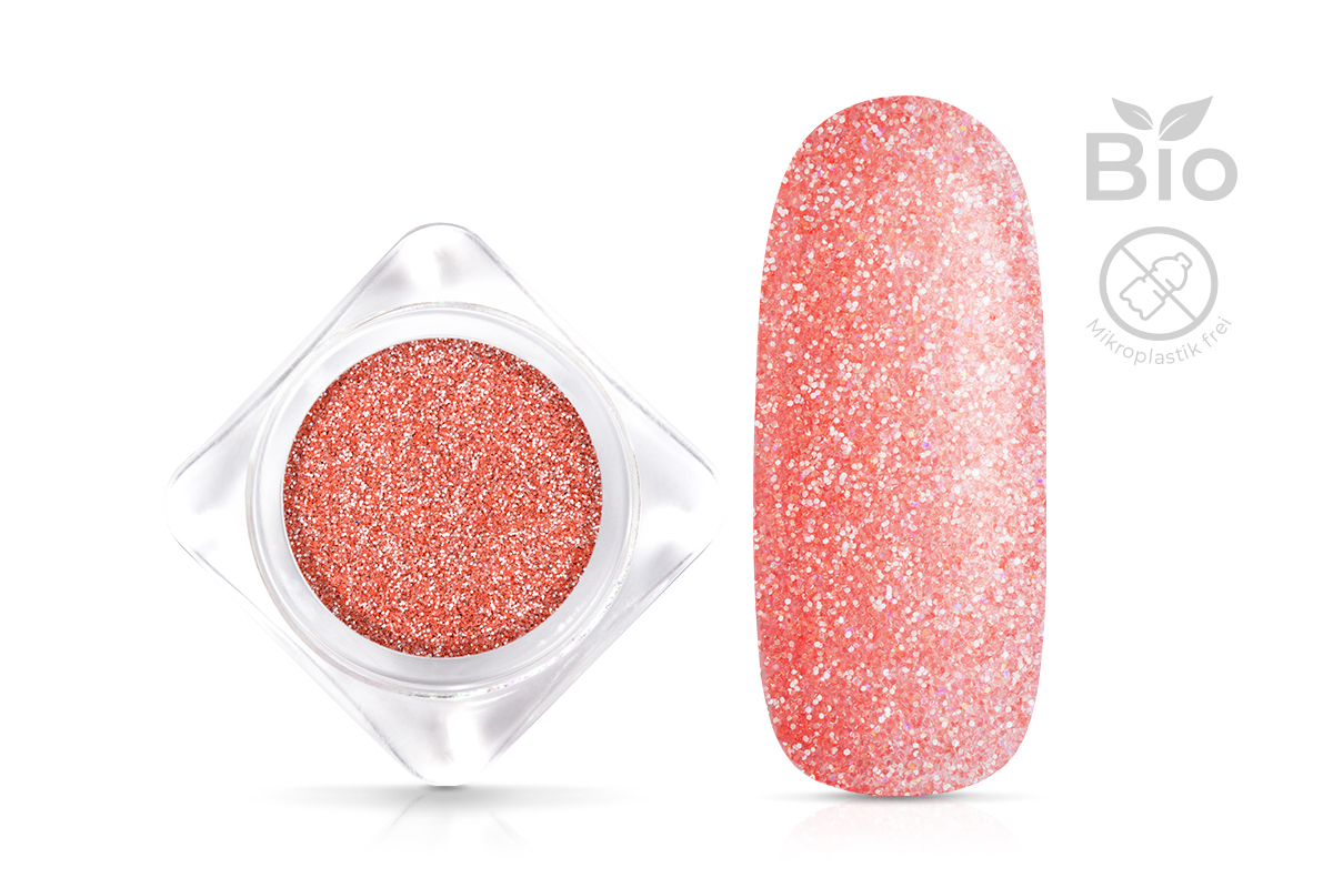 Jolifin Bio Glitterpuder - peach