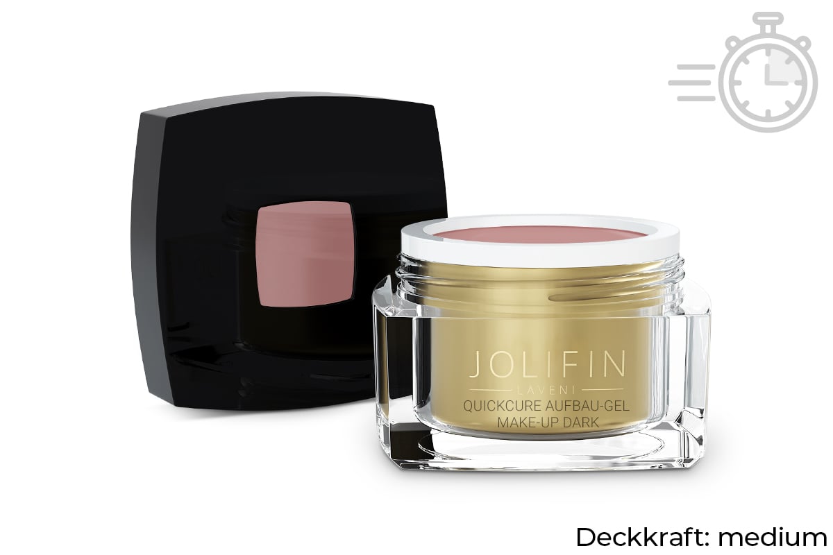 Jolifin LAVENI - QuickCure build-up gel make-up dark 15ml