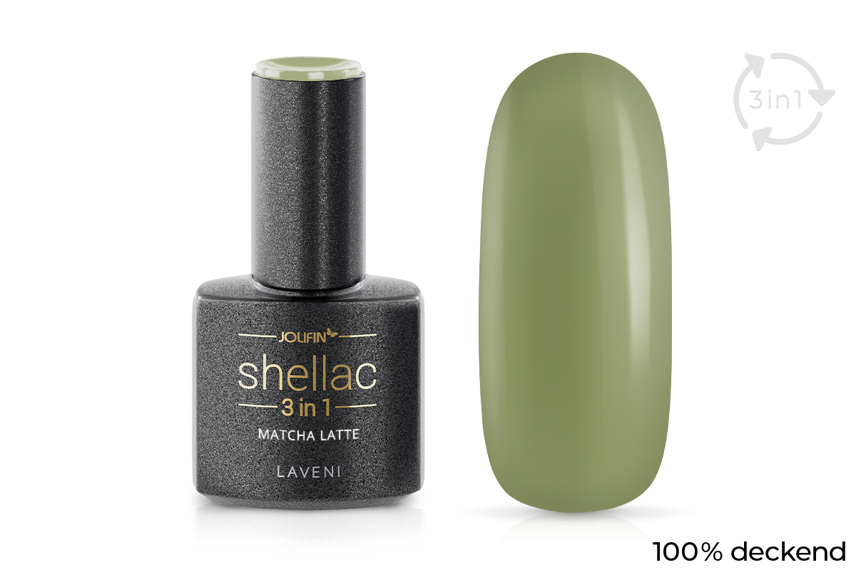 Jolifin LAVENI 3in1 Shellac - matcha latte 10ml