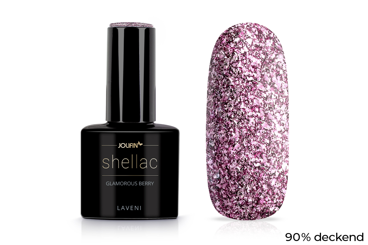 Jolifin LAVENI Shellac - glamorous berry 10ml