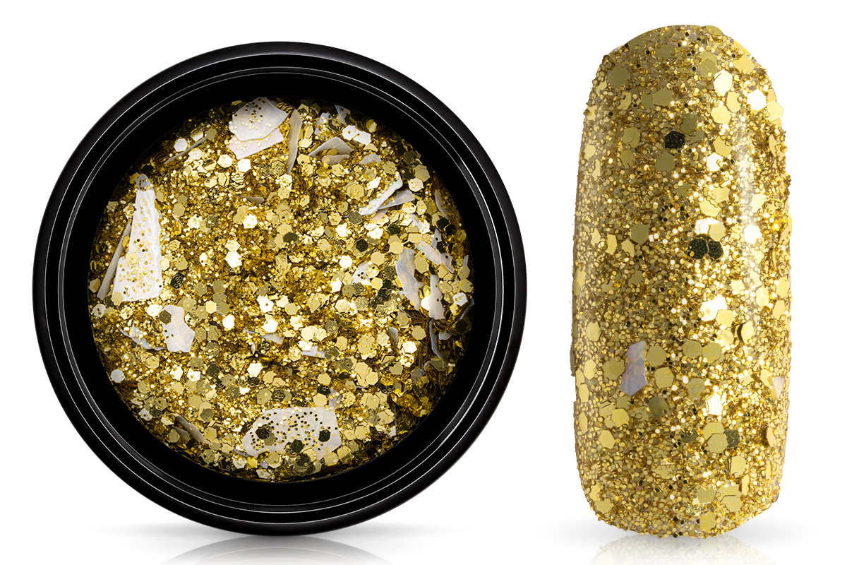 Jolifin LAVENI mother-of-pearl glitter mix - gold