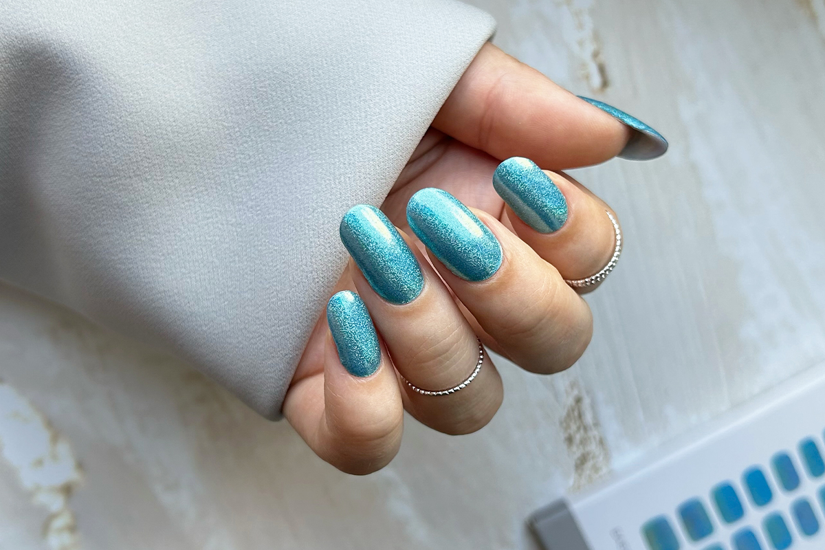 Jolifin LAVENI UV Gel-Wraps - babyblue unicorn